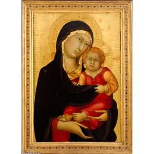 Hand Made Oil Reproduction   Simone Martini   32 x 44 inches   Madonna 