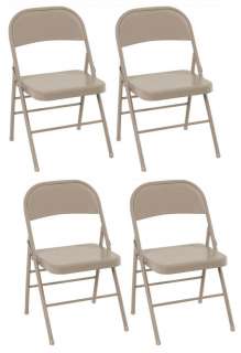 NEW COSCO ALL STEEL COMMERCIAL FOLDING CHAIR 4 PACK  
