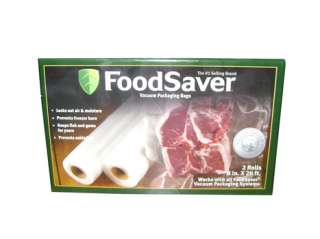 FOODSAVER 8 INCH IN BAGS ROLL BAG TWO PACK NEW 053891102070  