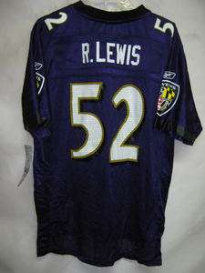 Ravens Replica NFL Youth Jersey Ray Lewis Purple S #  