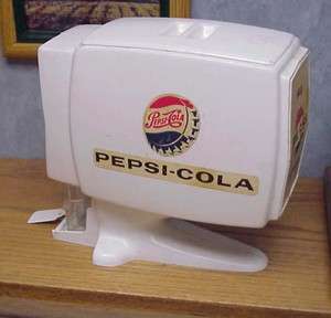 Pepsi Cola Soda Pop Vintage Childs Fountain Dispenser Toy & 2 Mini 