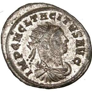  TACITUS 275AD Rare Original Silvered Authentic Ancient 