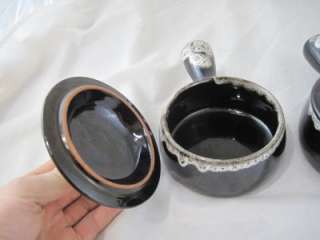   Vintage Set of Ceramic French Onion Style Soup Bowls Crock Single Serv