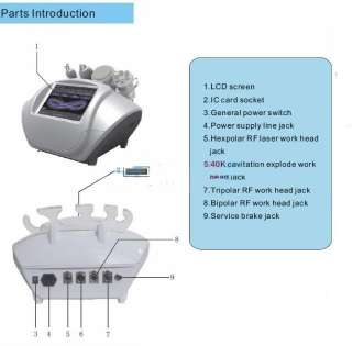   Liposuction Cavitation Tripolar Bipolar Radio Frequency Machine  