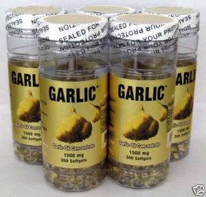 5x Garlic Oil, 3mg(15001), 1500 Capsules  