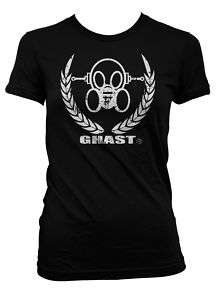 Ghast Logo Girl Gas Mask Tee T Shirt Raver Cyber Goth  