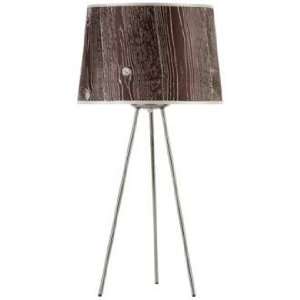  Lights Up Weegee Faux Bois Dark 27 High Table Lamp