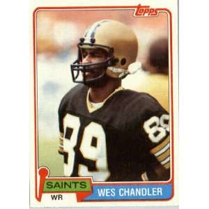  1981 Topps # 428 Wes Chandler New Orleans Saints Football 