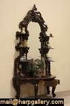 Victorian Carved Etagere or Curio Display  