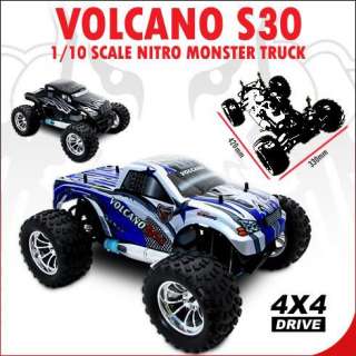 Volcano S30 1/10 Scale R/C Nitro Monster Truck + GIFT  