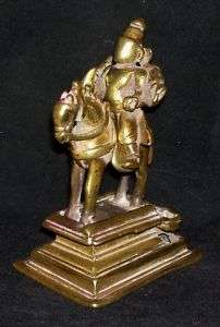   Traditional Indian Bronze Statue Horse God Shiva Rare Old Collectible