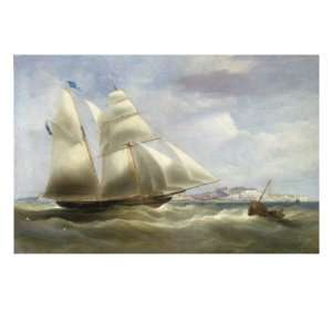   Dover, 1834 Premium Giclee Poster Print by William John Huggins, 18x24