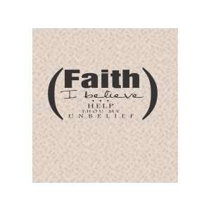 Faither I believe   Removeable Wall Decal   selected color Salmon 