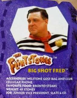 1993 THE FLINTSTONES BIG SHOT FRED NEW SEALED ON CARD  