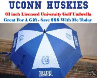 UCONN HUSKIES University College Golf Umbrella NEW  