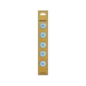  Dill Buttons 14mm 4 Hole Light Blue 5pc 