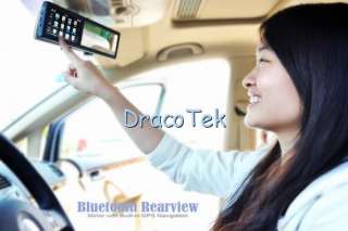   Bluetooth Rearview Mirror GPS Navigator with Wireless camera GPS43MC