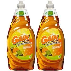 Gain Ultra Dishwashing Liquid, Citrus Splash, 30 oz 2 ct (Quantity of 