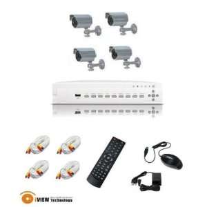  iVIEW 4G Network 4 Channel DIY Surveillance All White KIT 