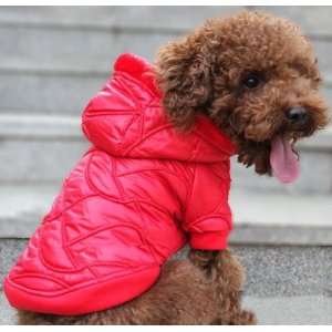 Dogs Clothing Pet Supply Red Colored Cording Jacket