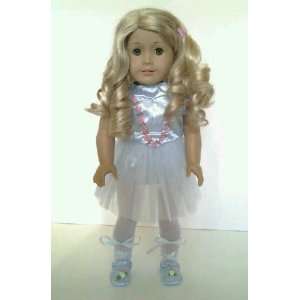  Blue Ballerina Outfit for American Girl Dolls tights and 