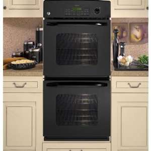    GE JKP35DPBB 27In. Black Double Wall Oven