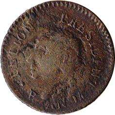 1817 (AN 14) Haiti 25 Centimes Silver Coin  