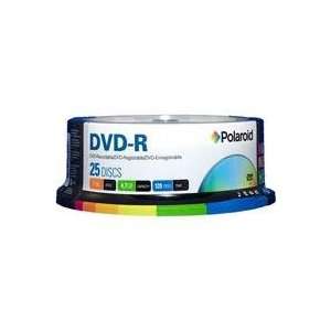  Polaroid DVD R 4.7GB/120 Minutes 16X Recording Media, 25 
