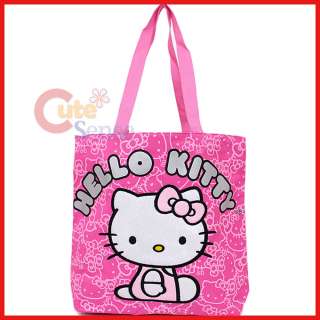 Sanrio Hello Kitty Tote Bag Shoulder/Diaper  Pink Glittering Face 