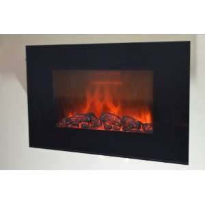   Glass Electric Fireplace Heater with Log GV 510EL