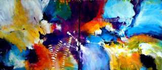OVER THE HORIZON  living abstract paintings