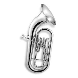   464 Series Bell Front 3 Valve Euphonium   Silver Musical Instruments