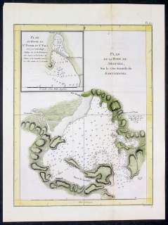 1780 Cook Antique Map Avacha & Petropavlovsk Bay Russia  