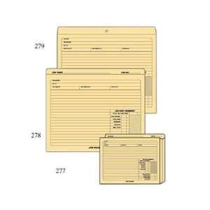  Blank expandable sturdy manila stock job folder with 