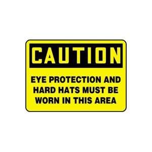  CAUTION EYE PROTECTION AND HARD HATS MUST BE WORN IN THIS 