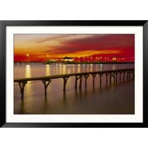Sunset Over Mobile Bay, Fairhope, Al Collections Framed Photographic 