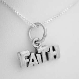  Christian Faith Charm Sterling Silver Necklace Arts 