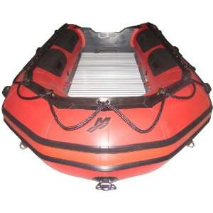 Mercury 380 Heavy Duty PVC Inflatable Boat, Red, 12 Feet 6 Inch (2010 