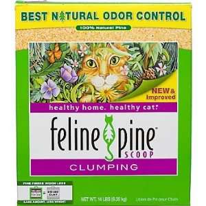  Feline Pine Scoop Clumping Cat Litter, 14 lbs. Pet 