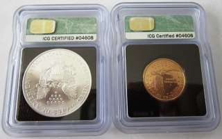 2000 W MILLENNIUM COINAGE SET CERTIFIED ICG MS69  