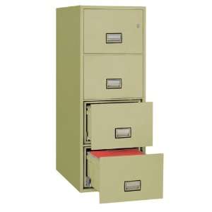 com Fireproof Vertical File Four Drawer, 311/2D Putty Textured Paint 
