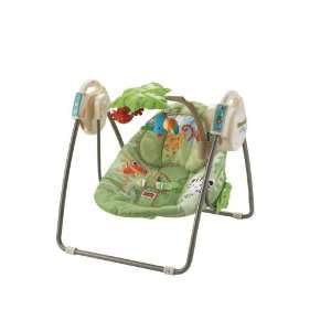 Fisher Price Rainforest Open Top Take Along Swing with Music and 