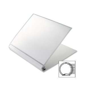   Flexible Poly Round Ring View Binder, 5/8 in. Capacity, Clear Office