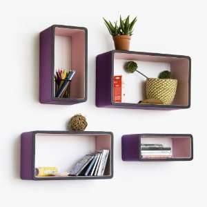   Wall Shelf / Bookshelf / Floating Shelf (Set of 4) Furniture & Decor