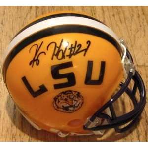   LSU Hand Signed Autographed Mini Football Helmet 