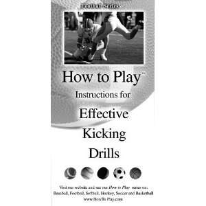  To Play Better Football   Effective Kicking Drills