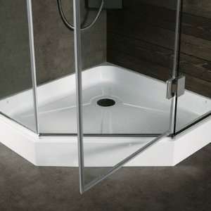  36 x 36 Frameless Neo Angle Shower Enclosure with Base 