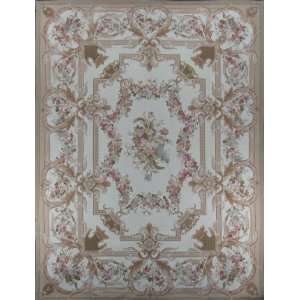   & Free Pad 9x12 Fine French Aubusson Weave Rug S58