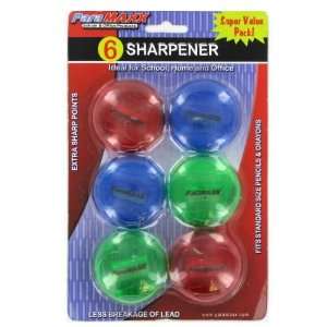  Sharpener 6Pc Single Blade Asstd Case Pack 144   892306 