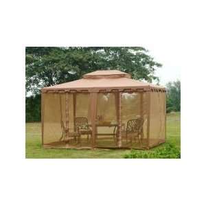   12 Gazebo w/ Ventilated Roof & Mosquito Net Patio, Lawn & Garden